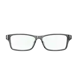 A pair of sleek, black Amazon Echo Frames (Gen 3) smart glasses with a modern design and clear lenses.