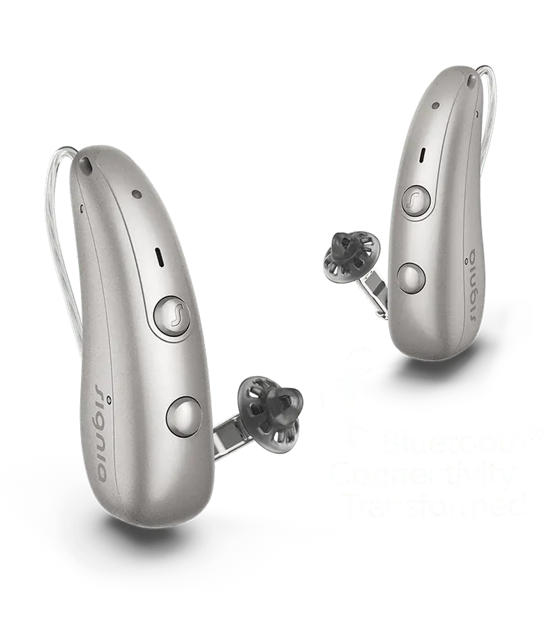 Signia Pure Charge&Go 7IX hearing aid — Dark Champagne